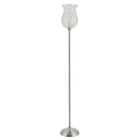 Safavieh Ricky Iron Floor Lamp, Nickle FLL4089A